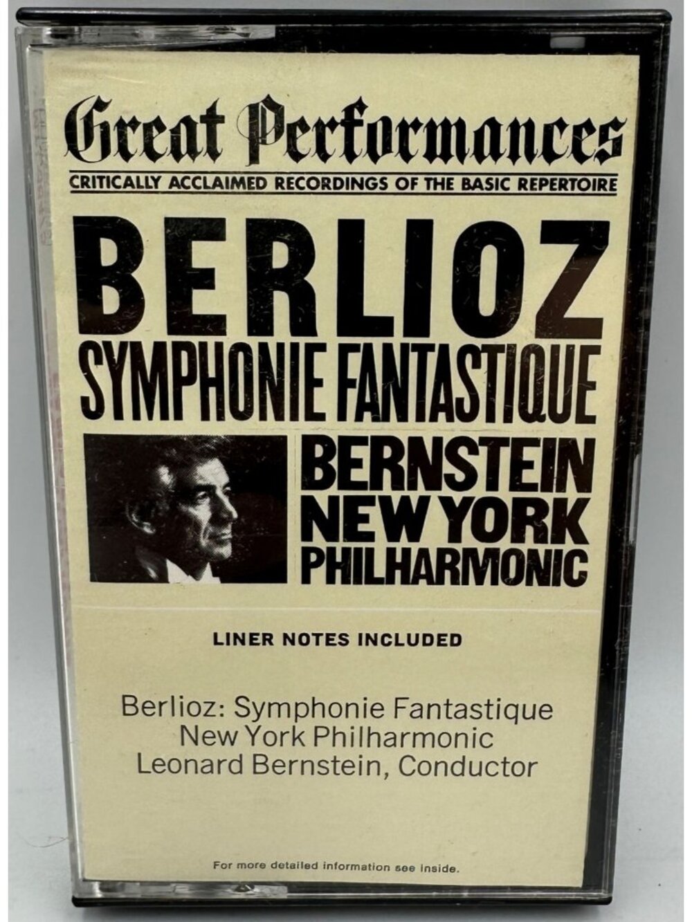 Berlioz Symphonie Fantastique Leonard Bernstein New York Philharmonic Cassette